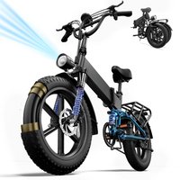 Urlife Electric Mountain Bike With 48V 13Ah 7-Speed Removable Battery 20*4 Inch Fat Tire Foldable For Easy Storage Ebike image 4