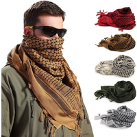 AliExpress NONE Summer Unisex Tactical Arab Cycling Mask Scarf For Man Women Fashion Lightweight Hijab Scarf Spring Army Plaid Head Scarf Mask