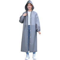AliExpress NONE Adult long full-body raincoat thickened EVA poncho durable and long-lasting suitable for hiking cycling, outdoor activities etc.