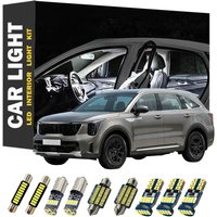 9Pcs Car Indoor Lamp For Kia Sorento UM MK3 3 III 2014 2015 2016 2017 2018 2019 2020 LED Bulb Interior Map Trunk Light Kit