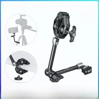 SmallRig Magic Arm with Crab-Shaped Clamp, w 1/4"-20 Screw, Ball Head for 360° Adjustments, for Action Cameras, Monitors -5312