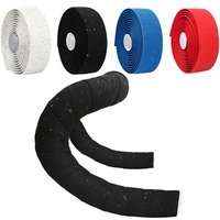 Bike Handlebar Tape Anti-Slip Shock Absorption Bicycle Handlebar Tape PU EVA Soft Comfortable With End Plugs Cycling Wrap Straps