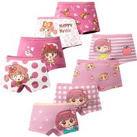 Multipack Girls Panties Lovely Character Pattern Cartoon Girls Boxer Briefs Soft Cotton Kids Underwear Washable Children Boxers