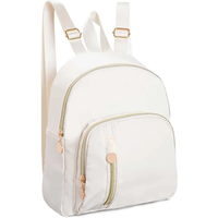 Beige Classic Large Capacity Backpack For Women