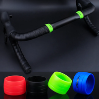 AliExpress NONE 2pcs RISK Bicycle Bike Handlebar Strap Tape Fixing Silicone Ring Anti-Skip Rubber Sleeve Loops Collar