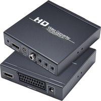 Scart to HDMI cable RGB Scart to HDMI 1080P converter Scaler with Digital audio 2-in-1 HDMI+Scart RGB to HDMI AV converter