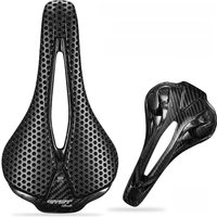 AliExpress NONE RYET 3D Printed Bicycle Saddle Ultralight Full Carbon Hollow Comfortable Breathable MTB Gravel Road Bike Cycling Seat Parts