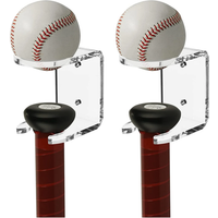 2pcs Acrylic Baseball Bat Wall Mount Bat Rack Display Wall Holder Brackets Hanger Baseball Bat Display Case Baseball Bat Holder