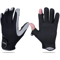 Goture Ti-Keep Winter Fishing Gloves 2 Fingers Cut S M L XL Waterproof Anti-slip Gloves for Male Breathable Ice Fishing Gloves