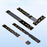 128Gbps M.2 NVMe 2280 22110 SSD Extension Cable Solid Drive Riser Card F44AB 5.0 M.2 SSD PCI-Express 4.0 X4 PCI-E M Key Extender