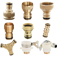 1Pcs 1/2'' 3/4'' 1'' Brass Tap Quick Connecter 16mm Copper Hose Coupling Adapter Garden Tubing Repair Watering Gun Fittings Tool