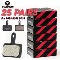 BUCKLOS Brake Pads Bike 25 Pairs MTB Hydraulic Brake Disc Pad fit B01S B03S B05S Wear-resistant Bicycle Disk Pad for MTB Road