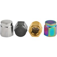 AliExpress NONE Tgou Titanium Hex Tire Presta Valve Caps for Auto Bike Motorcycle 6pcs | Dust Proof| Hexagon Design