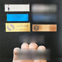 Personalized Name Tag Badges Identification Customized with Text&Logos,stainless steel Name for Clothing with Pin or Magnetic