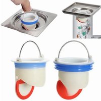Smell Proof Shower Floor Siphon Drain Cover Sewer Bath Floor Strainer Plug Anti Odor Hair Catcher Kitchen Bathroom Accessories