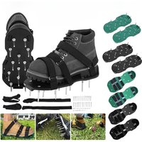 Lawn Aerator Spikes Shoes Grass Cultivator Shoes Spikes Nail Aerators Yard Garden Tool Soil Scarifiers Shoes Grass Cultivator