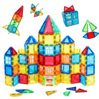 Magnetic Building Blocks for Children Magnetic Tiles Educational Toy for 3 4 5 6 7 8 Years Boys Girls Christmas Birthday Gifts