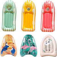 Inflatable Surf Body Board with Handles, Inflatable Surfboard for Beach Lightweight Swim Floating Surfboard Learning Surfing