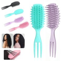 1pcs Gentle Curly Detangling Hair Brush Afro Scalp Massage Comb Curly Hair Edge Curl Hairbrush Salon Hairdressing Tools