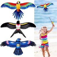 Cartoon Fish Butterfly Eagle Kite for Kids - Outdoor Flying Toy with Handle & 30m String Children's Beach Park Activity Gift