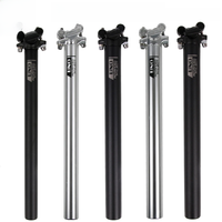 AliExpress NONE UNO Ultralight Bicycle Seatpost Aluminum MTB Road Mountain Bike Seat Post Seat Tube 25.4/27.2/28.6/30.9/31.6*350/400mm Bicycle