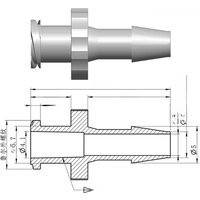 Luer Lock Adapter PP Material Connector Air Valve Pipe Dispensing Glue Subpackaging Syringe Barrel Fitting