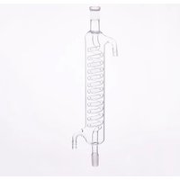 Format serpentine condenser, L. 120mm/200mm/250mm/300mm/400mm/450mm/500mm, Joint 14/23, Condenser Graham with coiled inner tube