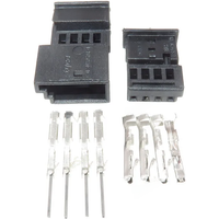 4 Pin 0-1452576-1 968813-1 Central Locking Plug Atmosphere Light Connector Female Male For BMW MG7