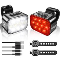 AliExpress BUCKLOS Bicycle Light 1100mAh LED Bike Lamp Waterproof USB Rechargeable Mtb Road Bike Taillights Ultralight for Bike Parts