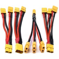 XT60 plug T-plug parallel 14Awg high-temperature resistant silicone wire aircraft model battery electric regulating motor