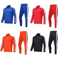 AliExpress Black Orange Blue Red 4 Colors men sport tracksuits soccer football running Cycling winter clothes training suits kids uniforms