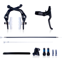AliExpress NONE Funsea Bicycle Brakes U Brake Kit Bike Accessories Forged Alloy Lever Transparent Pads Inner Outer Housing BMX Parts Cable