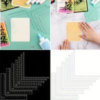 7pcs/set Acrylic Creative Positioning Tools Positioner Kit For Scrapbooking Card Precision Positioning And Layering,Card Corners