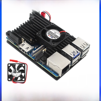 Orange PI 3B Aluminum Case Metal Protective Shell with Cooling Fan Heatsink for Old Version Orange PI 3B