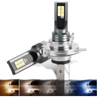 2Pcs 3030 H4 H7 LED Car Fog Light H11 H8 H9 H16JP H1 H3 Headlight Bulbs 9005 9006 Auto Driving Headlamp Lamps 6000K 12V 24V