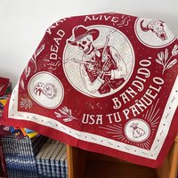 AliExpress charlie caamp Skull Digital Print Cotton Square Scarf Hip Hop Street Dance Sports Cycling Hiking Outdoor Bandana Men Headband Paisley Hijab