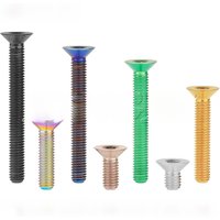 AliExpress NONE Xingxi Titanium Bolt M5 M6X10 12 15 20 25 30 35 40 45 50 55 60mm Torx Countersunk Head Brake Disc Screw For Bicycle Car