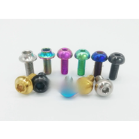 AliExpress Liumeili M5x12mm Ti Bicycle Water Bottle Cage Bolt Titanium Bike Bottle Holder Screw Cycling Accessories 2pcs/ a pair