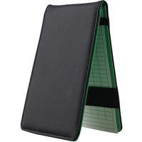 Golf Scorecard Holder Display Scorebook PU Leather Yardage Board Record Game Rounds Notes Perfect Gift for Golf Enthusiasts
