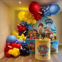 136pcs Cartoon Paw Patrol Latex Balloon Ryder Chase Marshall Skye Children's Birthday Decoration Party Supplies Toy Gift
