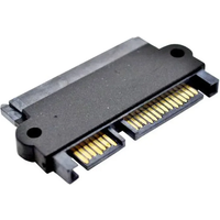 1pc SATA 22 Pin 7+15 Pin Male Plug To SATA 22P 7+15P Female Jack Convertor Adapter Components