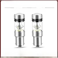 SAARMAT 2PCS 12V Led Daytime Running Light Bulb Lamp 1156 P21W BA15S Canbus White For Audi A6 C6 2005 2006 2007 2008