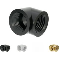 Barrow Double Female G1/4 Thread 90 Degree Fittings Adapter Custom Computer Split Water Cooling Accessory, TDWT90SN-V2