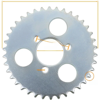 AliExpress GTBMT T8F Chain Rear Sprocket 35 44 54 64 74 Tooth 35T 44T 54T 64T 74T Mini Moto ATV Quad Dirt Pit Pocket Bike Cross 47cc 49cc Parts