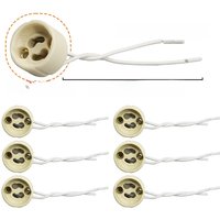 10pcs LED Strip Connector GU10 Socket For Halogen Ceramic Light Bulb Lamps Holder Base Wire Connector lamp holder