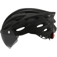 AliExpress yumaj 230gCAIRBULL Ultralight Helmet Road Mountain Helmet Intergrally-molded with Removable Visor Goggles Bike Taillight Helmet CB-26