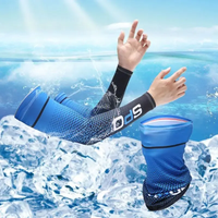 AliExpress NONE 2Pcs Set Sun UV Protection Long Gloves Hand Protector Cover Arm Sleeves Ice Silk Sleeves Outdoor Arm Cool Sport Cycling