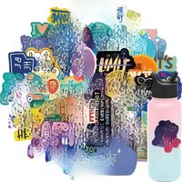 AliExpress NONE 50PCS Motivational and Personalized English Phrase Graffiti Stickers for Bicycle Hand Account Pencil Case Decals