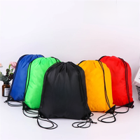 10 Pcs Custom Bag Printing Logo Schoolbag Promotional Outdoor Casual Gym Sport Waterproof Football Bag Drawstring Backpack