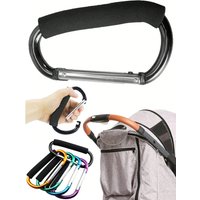 1PC Sturdy And Durable Multifunctional Stroller Hook With EVA Handle - Durable Aluminum Alloy For Shopping And Storage Accessori